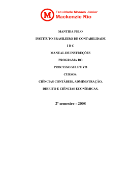 2&ordm; semestre - 2008