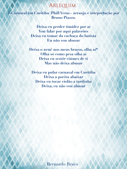 ARLEQUIM Bernardo Bravo