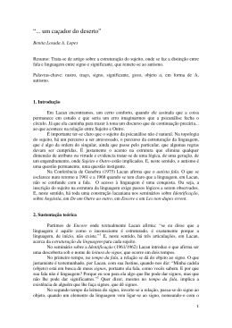 &ldquo;... um ca&ccedil;ador do deserto&rdquo;