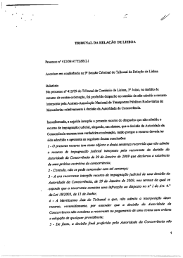 Ac&oacute;rd&atilde;o do Tribunal da Rela&ccedil;&atilde;o de 5-11-2009