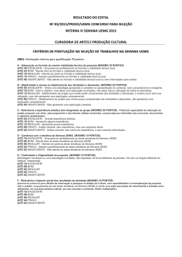 resultado do edital nº 03/2015/proex/uemg concurso para