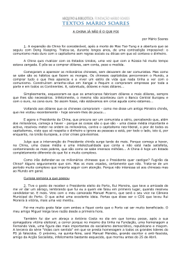 A China já não é o que foi