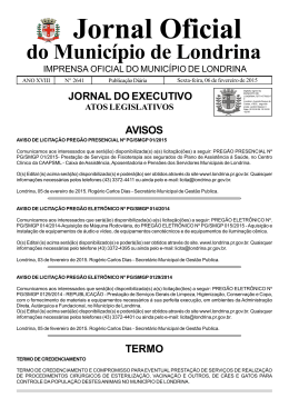 Jornal Oficial_2177 - Companhia de Habita&ccedil;&atilde;o de Londrina
