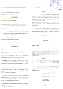 Diário Oficial do Município de Ponta Porã-MS