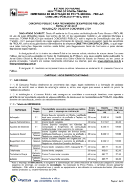 ESTADO DO PARAN&Aacute; MUNIC&Iacute;PIO DE PONTA