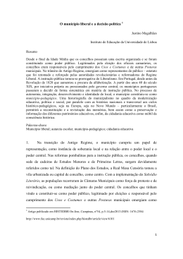 Brasil-O municipio liberal e a decisão política