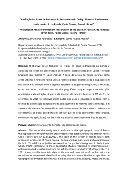 &ldquo;Avalia&ccedil;&atilde;o das &Aacute;reas de Preserva&ccedil;&atilde;o Permanente do C&oacute;digo