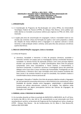 1. APRESENTAÇÃO 1.1 A Coordenação do Programa de