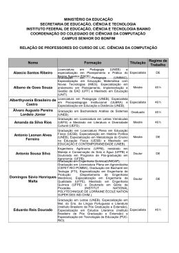Docentes - IF Baiano
