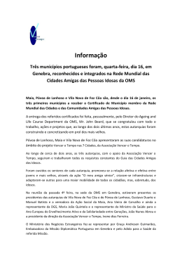 Informação 2 OMS – final - APP – Associação Portuguesa de