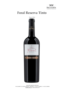 Foral Reserva Tinto 2010