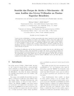 Sentido das For  as de Atrito e Movimento-II