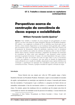 A QUEST&Atilde;O RACIAL NO MOVIMENTO DOS