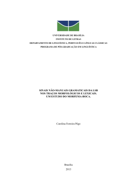 SINAIS N&Atilde;O-MANUAIS GRAMATICAIS DA LSB NOS TRA&Ccedil;OS