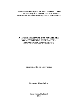 (in)visibilidade das mulheres no movimento estudantil