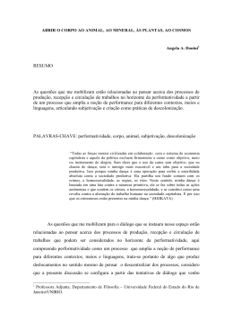 RESUMO As quest&otilde;es que me mobilizam est&atilde;o