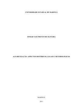 M&eacute;todos de alfabetiza&ccedil;&atilde;o