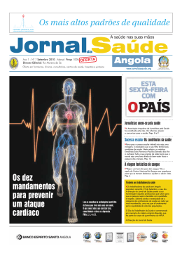 jornal da saude - Ordem dos Médicos de Angola