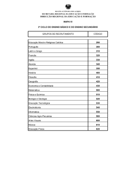 Educação Moral e Religiosa Católica 290 Português 300 Latim e