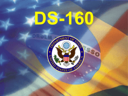 DS-160 - Embaixada dos Estados Unidos no Brasil