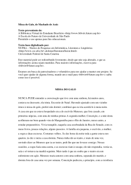 Missa do Galo, de Machado de Assis Texto proveniente de: A