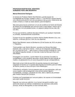 PROFESSOR MARTIM NOEL MONTEIRO SUBS&Iacute;DIOS