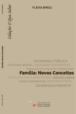 Fam&iacute;lia: Novos Conceitos