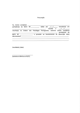 Procuração Eu, (nome completo) ,