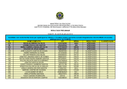 ID. NOME COMPLETO CPF M&Eacute;DIA RESULTADO CLASSIFICA&Ccedil;&Atilde;O