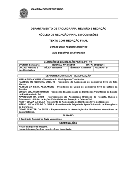 II Semin&aacute;rio Bombeiros