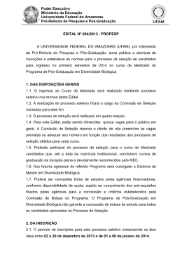 Edital PPGDIVBIO 2013