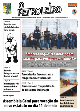 O Petroleiro nº 24 (publicado em abril) - Sindipetro-LP