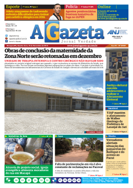 18/11/15 - Jornal A Gazeta