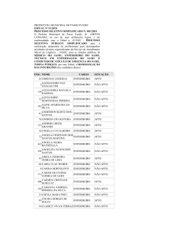 Edital n&ordm; 51/10 - Processo Simplificado - SAMU.
