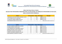 RESULTADO FINAL EDITAL N. 05-2014