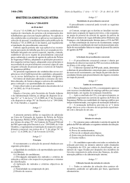 Portaria n.&ordm; 236-A/2010 de 28-4