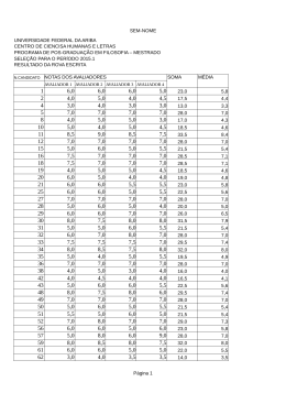 SEM-NOME Página 1 UNIVERSIDADE FEDERAL DA