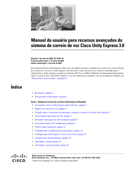 Acessando o Cisco Unity Express pelo telefone