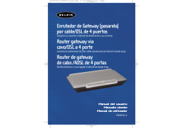 por cable/DSL de 4 puertos Router gateway via cavo/DSL a