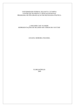 A mulher caiu na rede: representações de mulher nos vídeos do