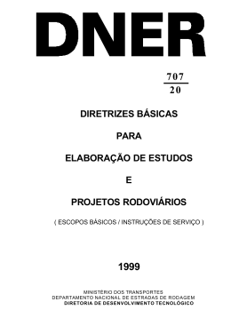 diretrizes b&aacute;sicas para elabora&ccedil;&atilde;o de estudos e projetos
