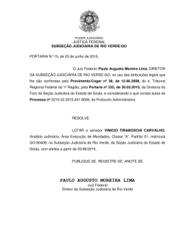 paulo augusto moreira lima - Tribunal Regional Federal da 1ª Região