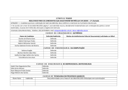 Resultado Matr&iacute;cula Via SEDEX 2015/1