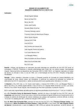 Processo Sancionador 21/1995
