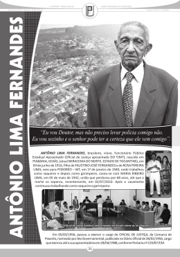 ANT&Ocirc;NIO LIMA FERNANDES