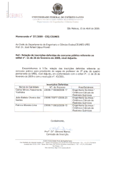 Engenharia Qu&iacute;mica / Engenharia Quimica