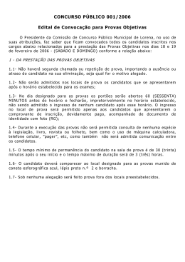 PROCESSO SELETIVO 002/2005