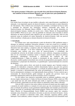 1 N&atilde;o apenas pergunte &agrave; Educa&ccedil;&atilde;o o que ela pode fazer