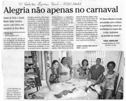 Alegria n&atilde;o apenas no carnaval