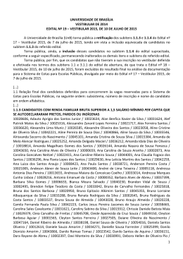 Retifica&ccedil;&atilde;o dos subitens 1.1.3 e 1.1.4 e inclus&atilde;o de candidatos no